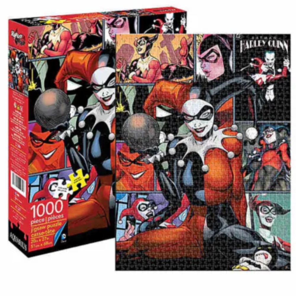 DC Comics Harley Quinn 1000-Piece Jigsaw Puzzle by Aquarius